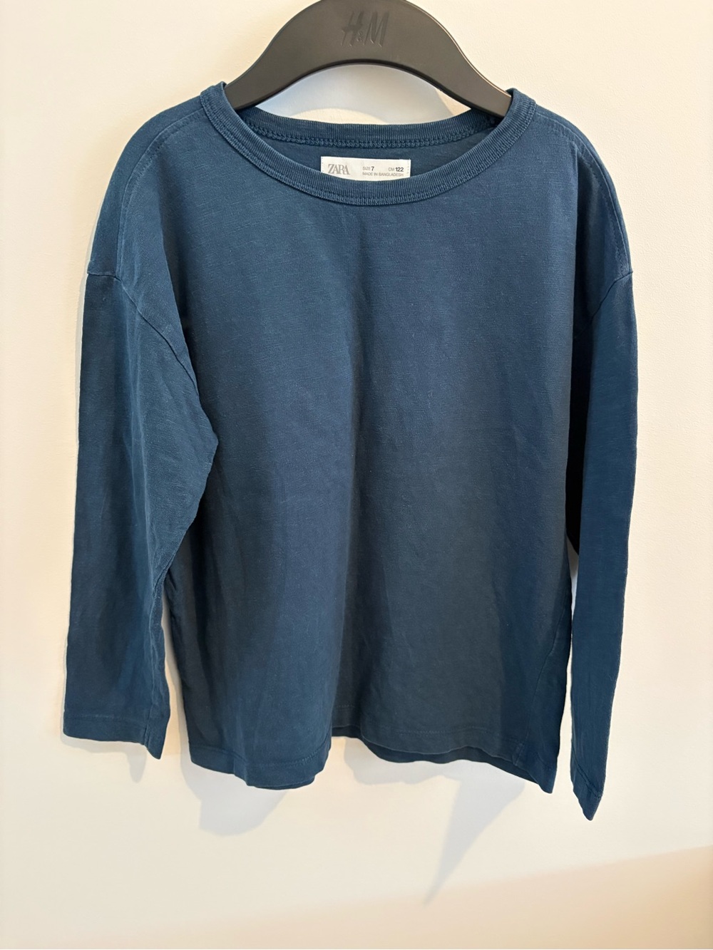 Zara Kids Long Sleeve Tee in Deep Blue